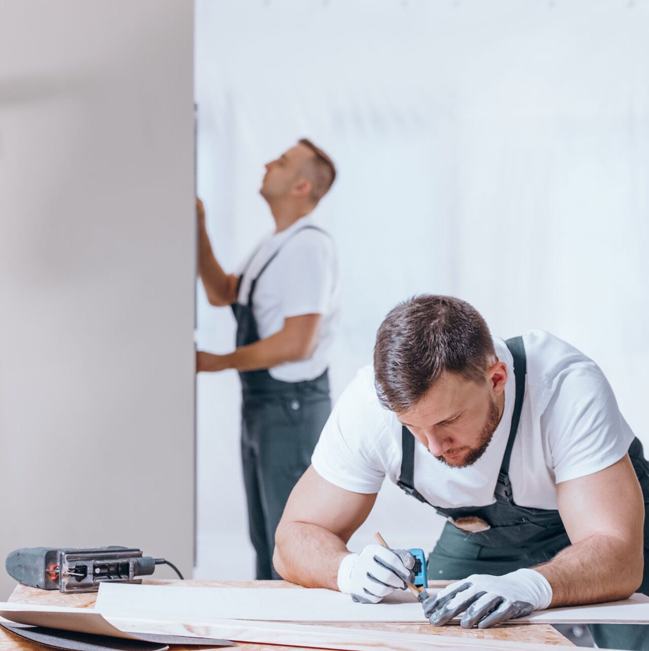 Handwerker am arbeiten